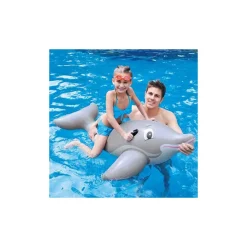 DELFINO GONFIABILE GALLEGGIANTE CON MANIGLIE 152X90CM IN PVC RESISTENTE