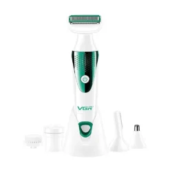 DEPILATORE 5IN1 EPILATORE ELETTRICO DONNA BATTERIA TESTINE INTERCAMBIABILI V-720