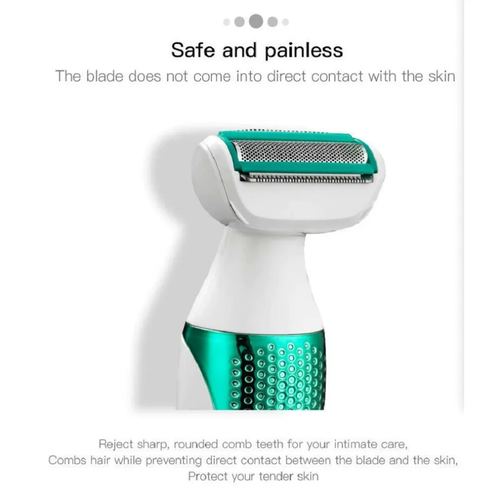 DEPILATORE 5IN1 EPILATORE ELETTRICO DONNA BATTERIA TESTINE INTERCAMBIABILI V-720