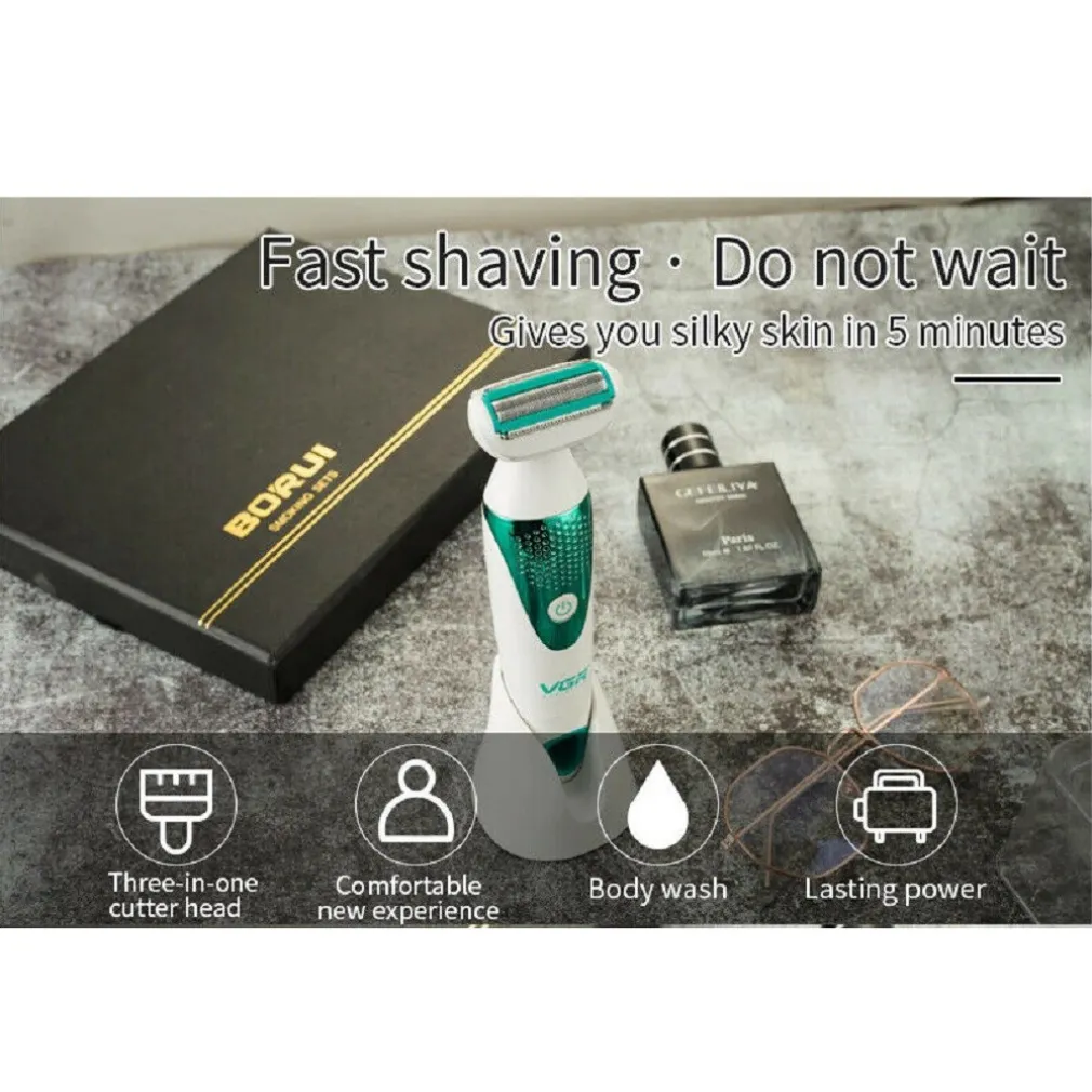 DEPILATORE 5IN1 EPILATORE ELETTRICO DONNA BATTERIA TESTINE INTERCAMBIABILI V-720