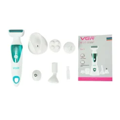 DEPILATORE 5IN1 EPILATORE ELETTRICO DONNA BATTERIA TESTINE INTERCAMBIABILI V-720