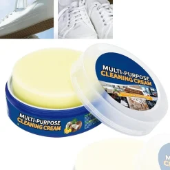 DETERGENTE PER SCARPE BIANCHE CREMA SMACCHIANTE PULIZIA E RIMOZIONE MACCHIE 330G