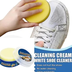 DETERGENTE PER SCARPE BIANCHE CREMA SMACCHIANTE PULIZIA E RIMOZIONE MACCHIE 330G