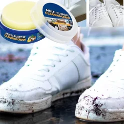 DETERGENTE PER SCARPE BIANCHE CREMA SMACCHIANTE PULIZIA E RIMOZIONE MACCHIE 330G