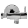 DEVIATORE CON SUPPORTO IN OTTONE PER RUBINETTO ACCESSORIO BAGNO DOCCIA CROMATO TONDO 59505