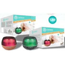 DIFFUSORE AROMI UMIDIFICATORE ULTRASUONI 500ML 12W AROMATERAPIA 7 COLORI TX-8361