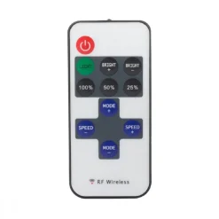 DIMMER + TELECOMANDO 12/24V RF WIRELESS CONTROLLER STRISCIA LED MONOCOLORE RF-01