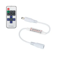 DIMMER + TELECOMANDO 12/24V RF WIRELESS CONTROLLER STRISCIA LED MONOCOLORE RF-01