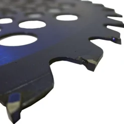 DISCO DECESPUGLIATORE LAMA ACCIAIO PER LEGNO 255MM x 36T CON FORI RAFFREDDAMENTO