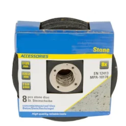DISCO FLEX PER PIETRA SET DA 8 PEZZI DISCHI SMERIGLIATRICE DIAM. 125 MM