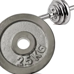 DISCO OLIMPICO IN ACCIAIO PIASTRA PESI PER BILANCIERE MANUBRI DA 2,5KG FORO 30MM