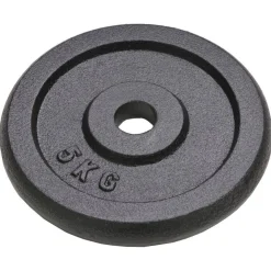 DISCO PER BILANCIERE MANUBRI PESO IN GHISA DISCHI FITNESS PALESTRA GDC DA 5 KG