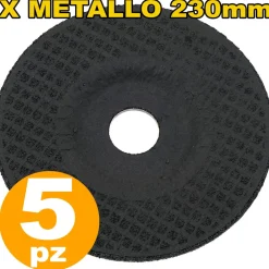 DISCO SMERIGLIETRICE FLEX SET DA 5 PEZZI 230 MILLIMETRI PER METALLO