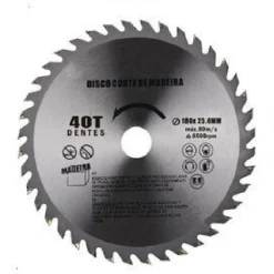 DISCO TAGLIO LEGNO SMERIGLIATRICE ANGOLARE CIRCOLARE SEGA 180X25.4 MM 40 DENTI