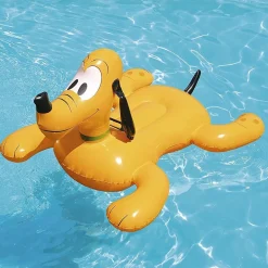 DISNEY PLUTO CAVALCABILE GIOCO GONFIABILE BAMBINI 117 X 107 CM MARE PISCINA