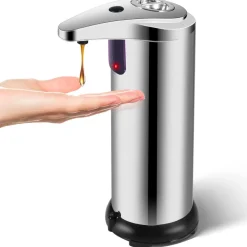 DISPENSER DI SAPONE LIQUIDO AUTOMATICO CON SENSORE EROGATORE SAPONE MANI BAGNO 59385