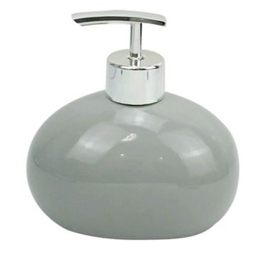 DISPENSER PER SAPONE LIQUIDO CERAMICA GRIGIO DOSATORE MODERNO ARREDO BAGNO 79252