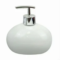 DISPENSER PER SAPONE LIQUIDO CERAMICA BIANCO DOSATORE MODERNO ARREDO BAGNO 79244