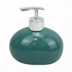 DISPENSER PER SAPONE LIQUIDO CERAMICA VERDE DOSATORE MODERNO ARREDO BAGNO 79264