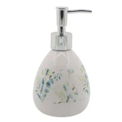 DISPENSER PORTA SAPONE LIQUIDO FIORI FOGLIE PORTASAPONE ACCESSORIO BAGNO 87049