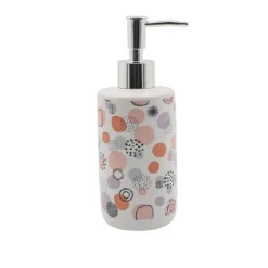 DISPENSER PORTA SAPONE LIQUIDO SFERE ASTRATTE MULTICOLORE PER ARREDO BAGNO 87077