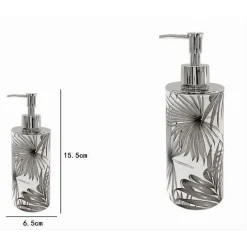 DISPENSER PORTA SAPONE LIQUIDO FANTASIA TROPICALE ACCESSORIO ARREDO BAGNO 87067
