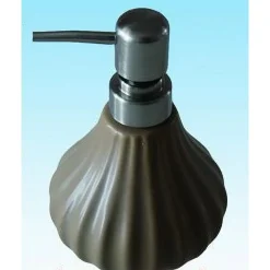 DISPENSER PORTA SAPONE LIQUIDO PORTASAPONE RIGATO ARREDO BAGNO ELEGANTE 52414A