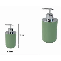 DISPENSER PORTA SAPONE LIQUIDO VERDE SILVER PER RICAMBIO ACCESSORIO BAGNO 79874