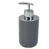 DISPENSER PORTA SAPONE LIQUIDO GRIGIO SILVER PER RICAMBIO ACCESSORI BAGNO 79892
