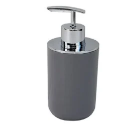 DISPENSER PORTA SAPONE LIQUIDO GRIGIO SILVER PER RICAMBIO ACCESSORI BAGNO 79892
