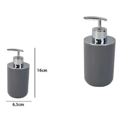 DISPENSER PORTA SAPONE LIQUIDO GRIGIO SILVER PER RICAMBIO ACCESSORI BAGNO 79892