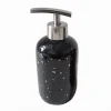 DISPENSER PORTA SAPONE LIQUIDO NERO MACCHIATO ARGENTO BAGNO MODERNO ARREDO 59930