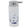 DISPENSER PORTA SAPONE LIQUIDO CILINDRICO PESCIOLINI IN PLASTICA 15,6 CM 69880