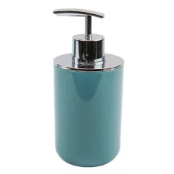 DISPENSER PORTA SAPONE LIQUIDO VERDE PETROLIO SILVER PER RICAMBIO BAGNO 69473