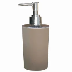 DISPENSER PORTA SAPONE LIQUIDO COLORE TORTORA ACCESSORIO PER ARREDO BAGNO 79189