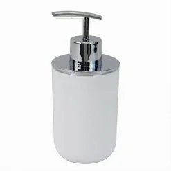 DISPENSER PORTA SAPONE LIQUIDO BIANCO SILVER PER RICAMBIO ACCESSORI BAGNO 79862