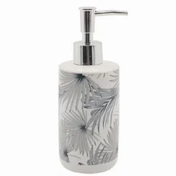 DISPENSER PORTASAPONE LIQUIDO STAMPA TROPICALE PER ARREDO ACCESSORIO BAGNO 87063