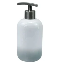 DISPENSER PORTASAPONE LIQUIDO BIANCO GRIGIO ACCESSORI BAGNO MODERNO ARREDO 59914