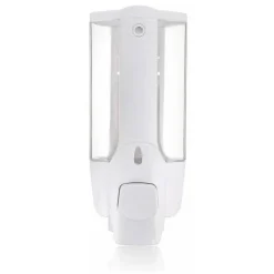 DISPENSER SAPONE DA MURO 350 ML CON VITI DI MONTAGGIO EROGATORE DOSATORE 69412