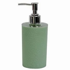 DISPENSER SAPONE LIQUIDO LAVANDINO VERDE LAVORATO ACCESSORIO ARREDO BAGNO 79785