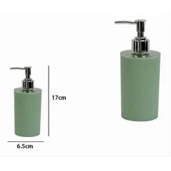 DISPENSER SAPONE LIQUIDO LAVANDINO VERDE LAVORATO ACCESSORIO ARREDO BAGNO 79785