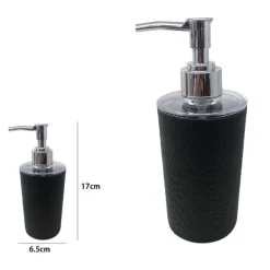DISPENSER SAPONE LIQUIDO BAGNO PER LAVANDINO NERO ACCESSORI ARREDO BAGNO 79181
