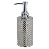 DISPENSER SAPONE LIQUIDO ACCESSORIO BAGNO SILVER CON EFFETTO CUORICINI ARREDO 87817