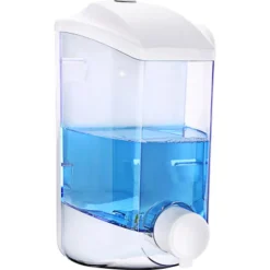 DISPENSER SAPONE LIQUIDO A PARETE CONTENITORE LIQUIDI CASA NEGOZIO BAGNO 1000 ML