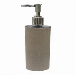 DISPENSER SAPONE LIQUIDO BAGNO PER LAVANDINO BEIGE ACCESSORI ARREDO BAGNO 79177