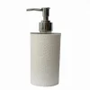 DISPENSER SAPONE LIQUIDO LAVANDINO BIANCO LAVORATO ARREDO ACCESSORIO BAGNO 79173