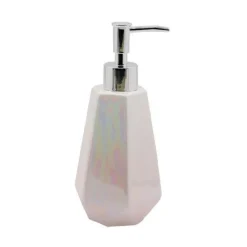 DISPENSER SAPONE LIQUIDO ESAGONALE EFFETTO VISIVO ACCESSORI ARREDO BAGNO 79939