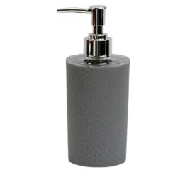 DISPENSER SAPONE LIQUIDO BAGNO PER LAVANDINO GRIGIO ACCESSORI ARREDO BAGNO 79797