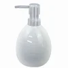 DISPENSER SAPONE LIQUIDO CERAMICA STRIATO EROGATORE SILVER ACCESSORI BAGNO 59869