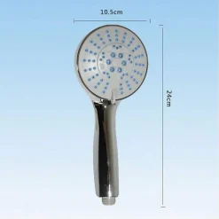 DOCCETTA A TELEFONO DOCCIA SOFFIONE BAGNO MULTIGETTO REGOLABILE 10.5X24 CM 52039